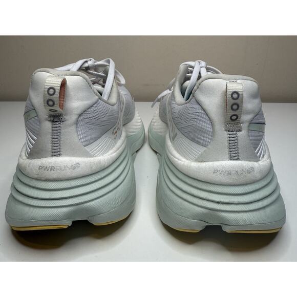 Saucony Hurricane 24 Running Shoe Womens 11 White Mesh FormFit Gym Low Lace Up - Picture 4 of 9